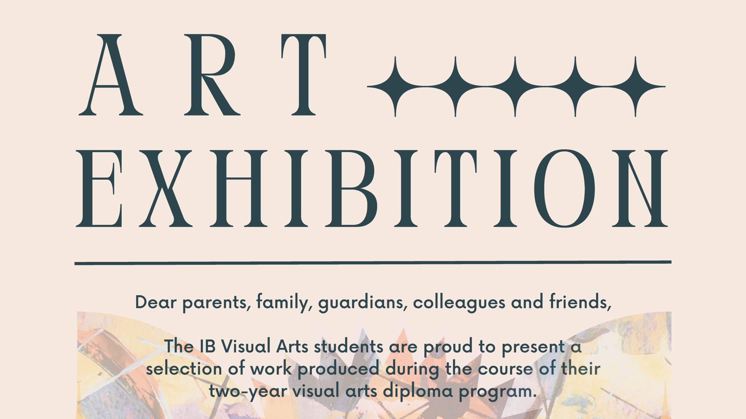 ISL Grade 12 Art Exhibition Invitation - International School of Lyon